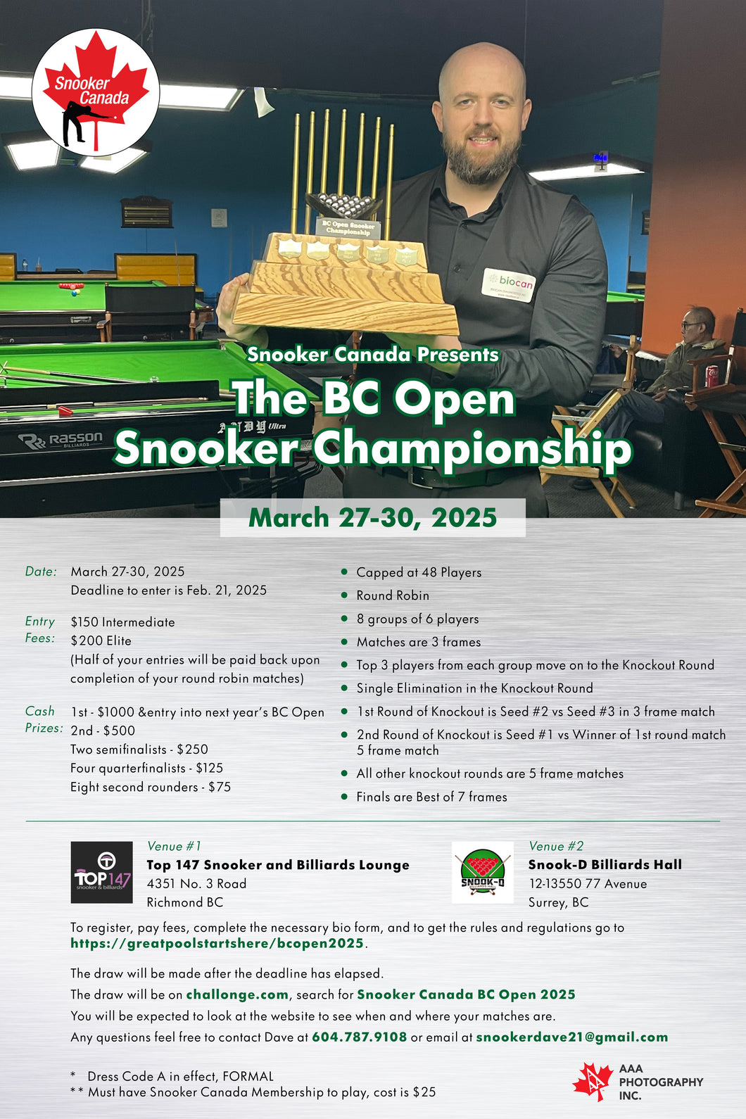 The BC Open Snooker Championship 2025