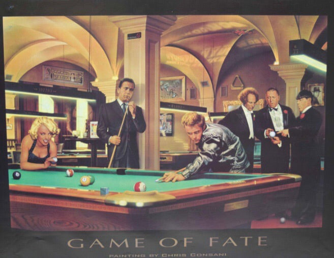 Billiard Poster Game of Fate