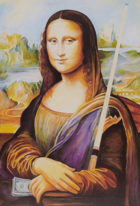 Billiard Poster Mona Lisa