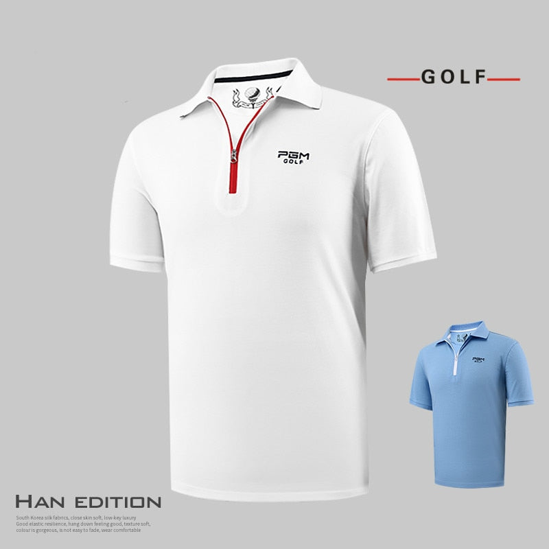 Quick-dry and Breathable Mens Iconic Contrast Polo Shirt Club Team Wear Golf t shirt